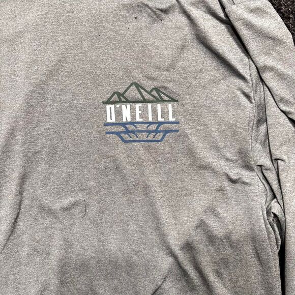 O’Neill Gray UPF 50+ Long Sleeve Hooded Sun Shirt – Size XL - Picture 1 of 6